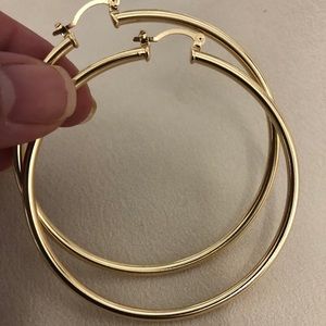 18k Gold Filled Large Hoop Earrings